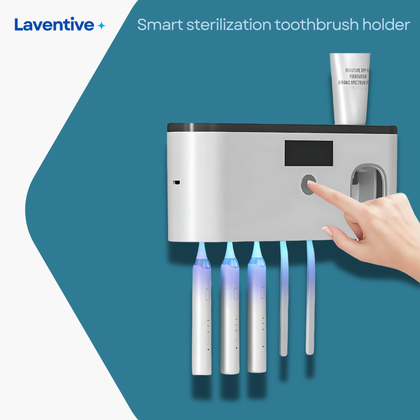 Smart sterilization toothbrush holder